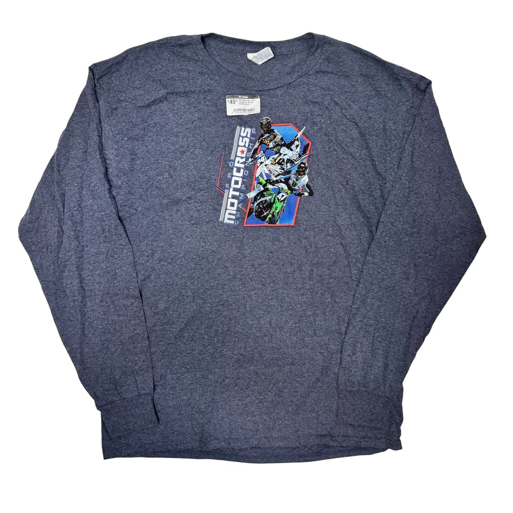 2024 Pro Motocross Championship National Tour Long Sleeve Shirt Mens L Navy
